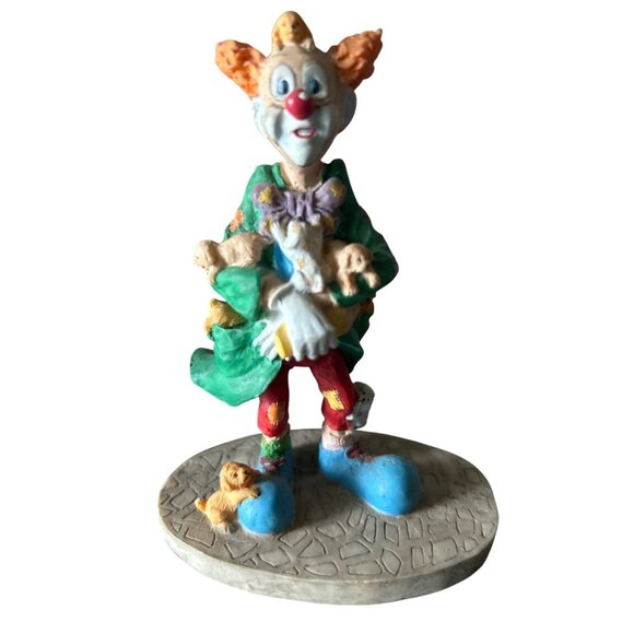 Stone Avenue Collectors Paradise Clown Figurines Set With Guitar & Puppies - Picture 4 of 8